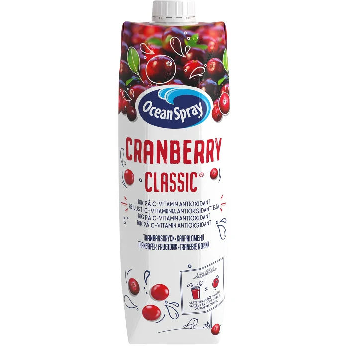 Tranbärsdryck Classic 1l Ocean Spray