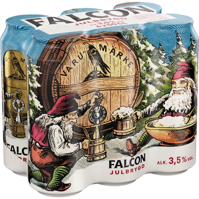 Öl Julbrygd 3.5% 6-pack 50cl Falcon
