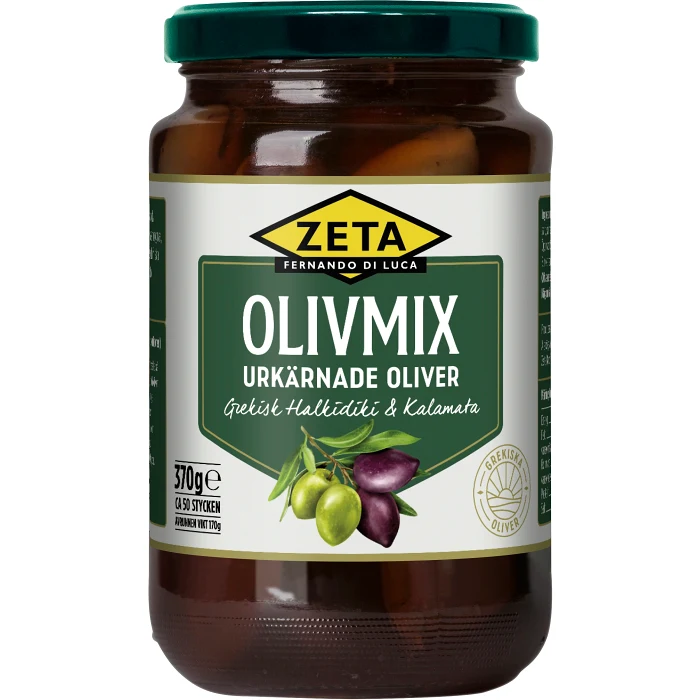 Olivmix Kalamata & halkidiki Urkärnade 370g Zeta