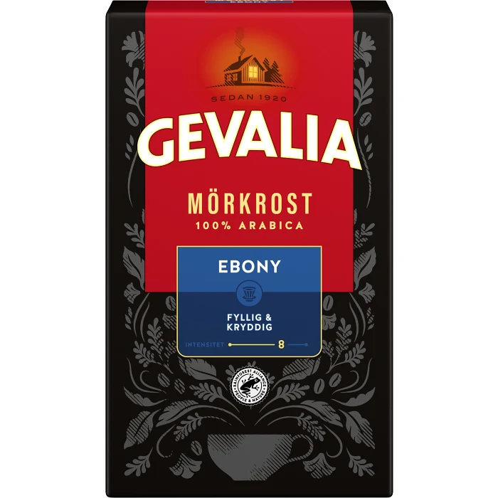 Bryggkaffe Mörkrost Ebony 425g Gevalia