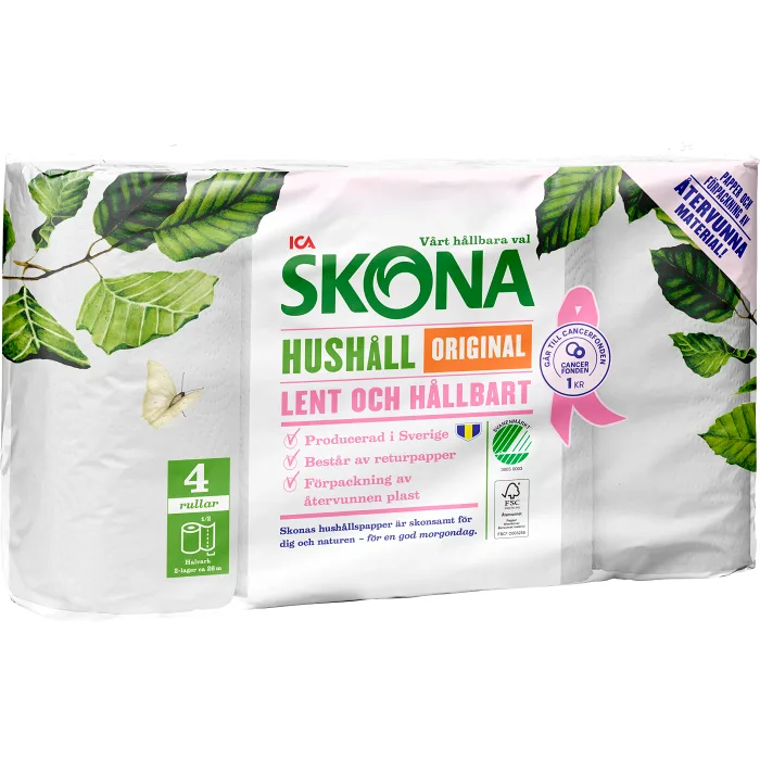 Hushållspapper Original 4-p ICA Skona