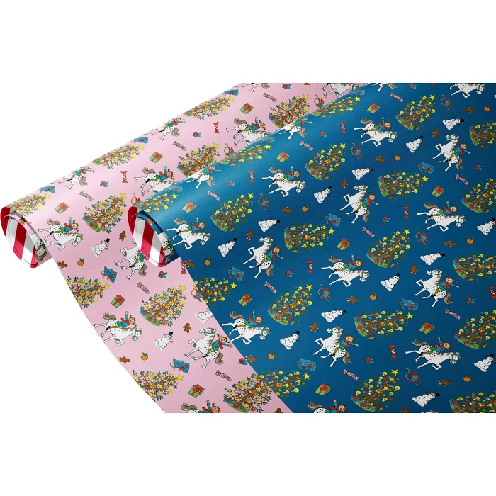 Julpapper Pippi 2mx70cm