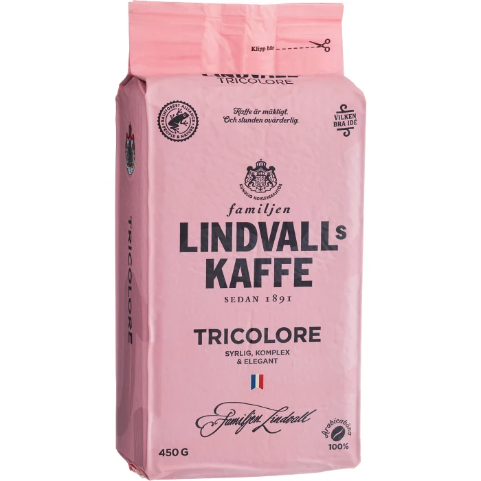 Bryggkaffe Tricolore 450g Lindvalls