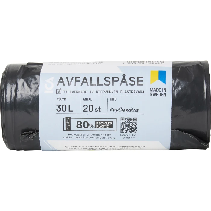 Avfallspåse 30L 20-p ICA