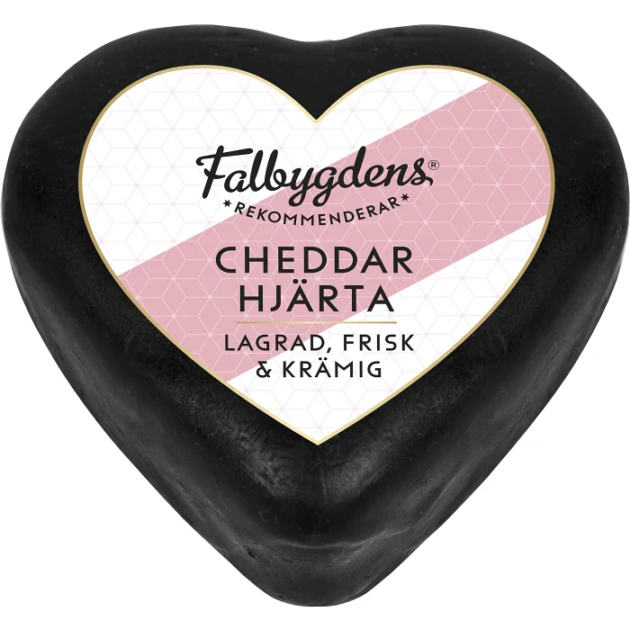 Cheddarhjärta hårdost 100g Falbygdens rekomm.