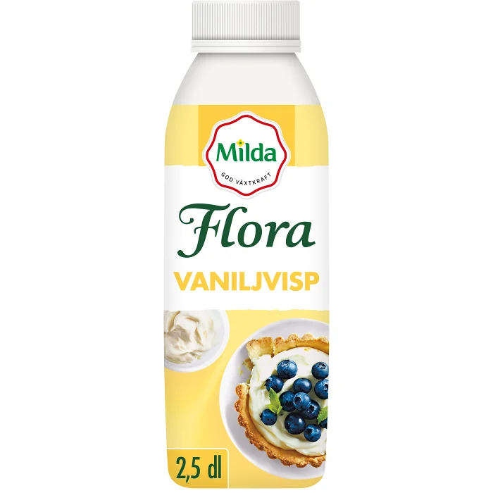 Vaniljvisp Laktosfri 12% 250ml Flora