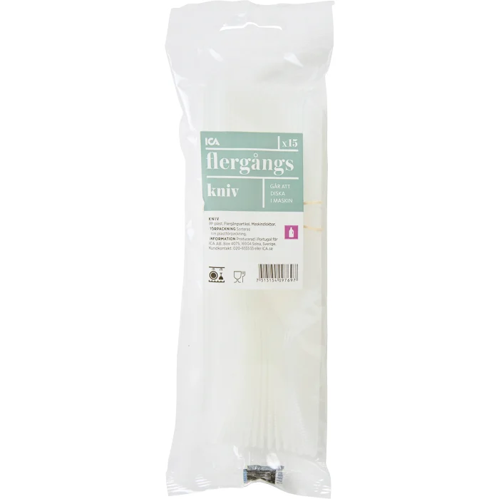 Flergångskniv plast 14-p ICA