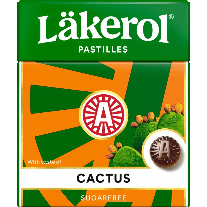 Halstabletter Cactus 25g Sockerfri Läkerol