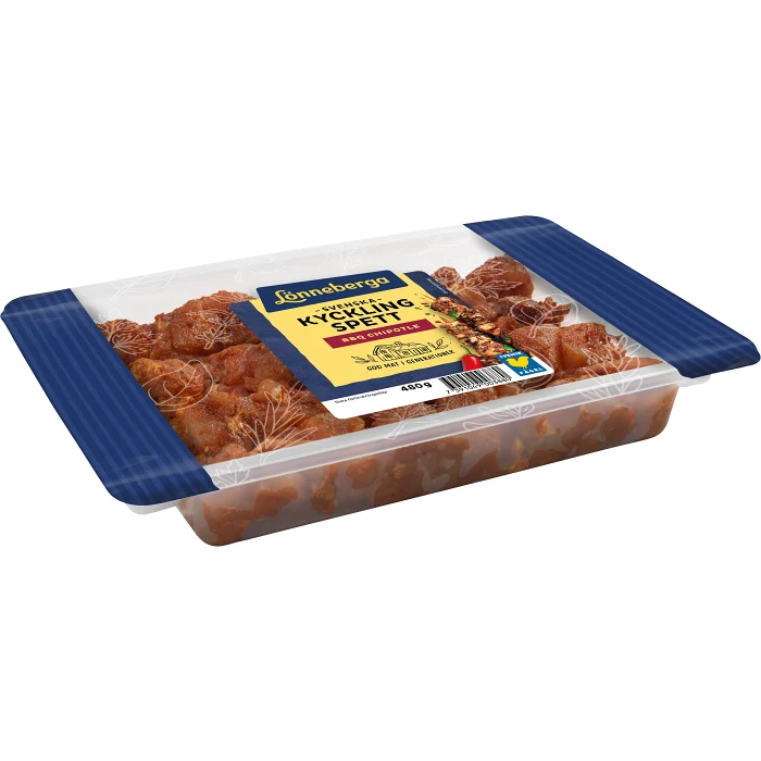 Kycklingspett BBQ Chipotle 480g Lönneberga