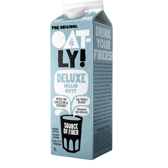Havredryck Deluxe Naturell 1,4% 1l Oatly