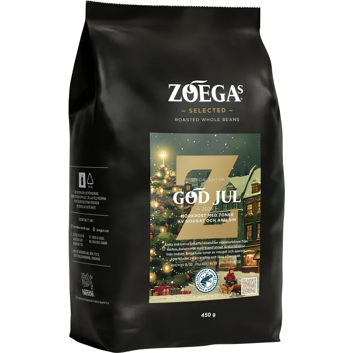 Julkaffe Hela Bönor 450g Zoegas