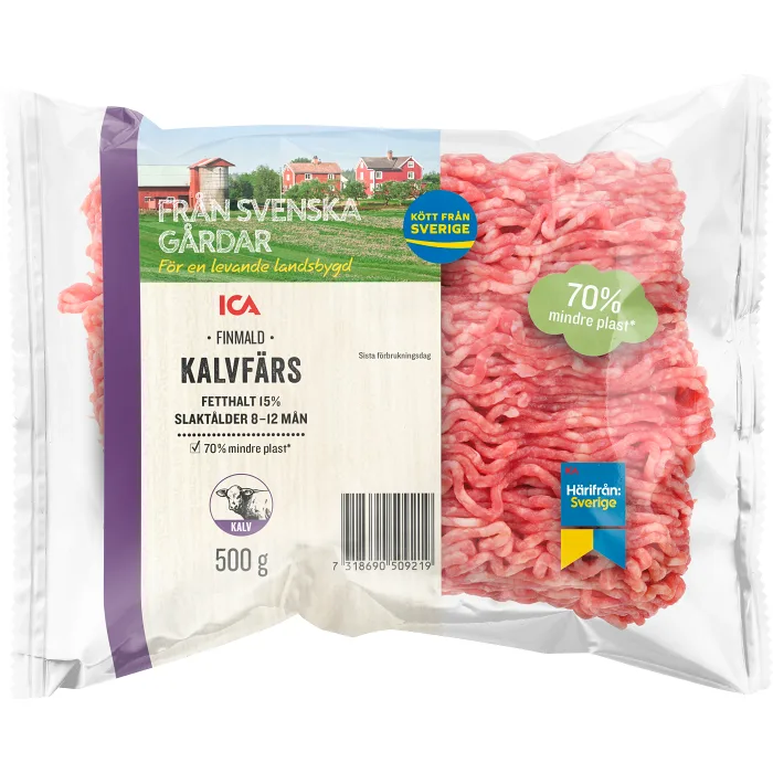 Kalvfärs Färsk 15% 500g ICA