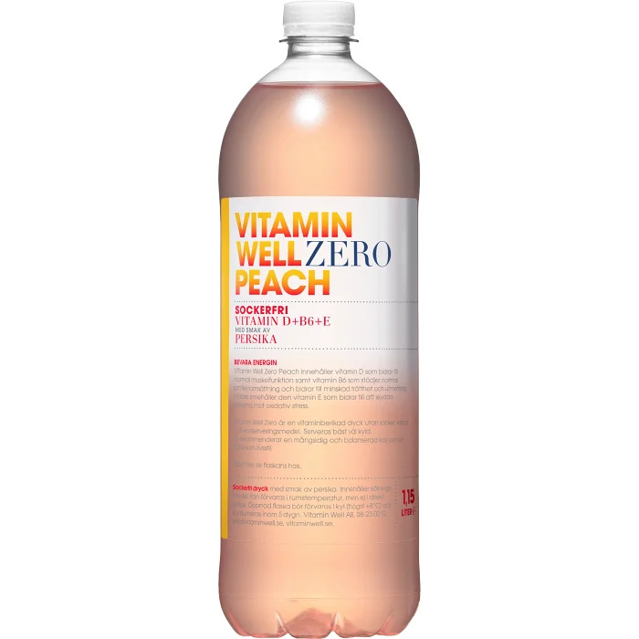 Vitamindryck Peach Family Size 1.15l Vitamin Well