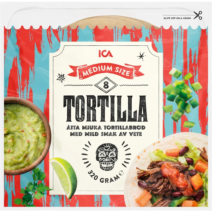 Tortilla Medium 8-p 320g ICA
