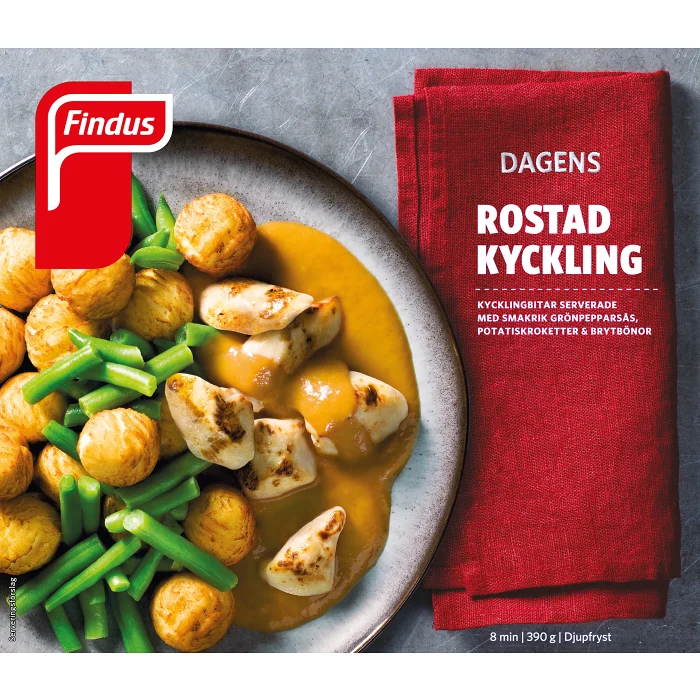 Rostad kyckling 390g Findus