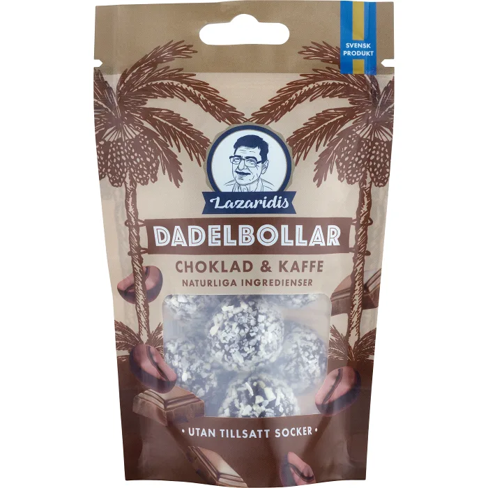 Dadlar Choklad/kaffe 90g Lazaridis