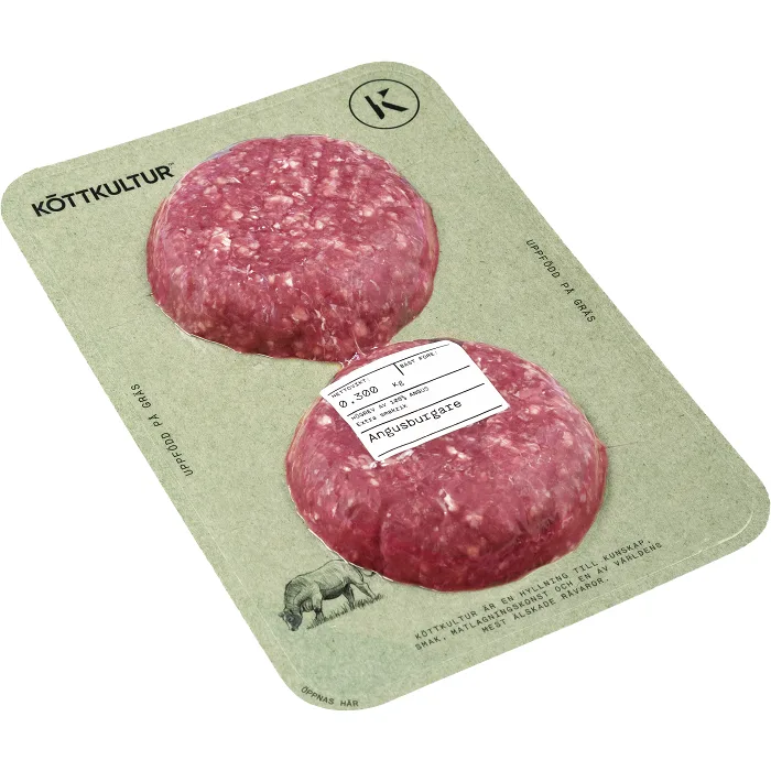 Angusburgare Färska 300g Köttkultur
