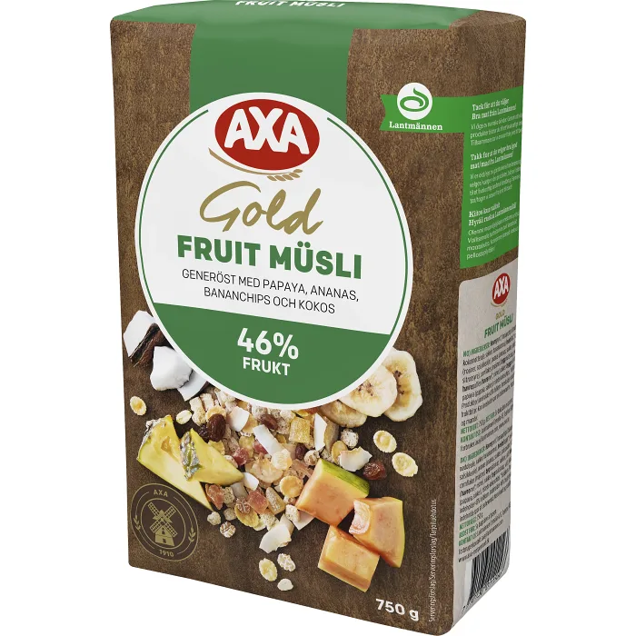 Müsli Gold Fruit 750g AXA
