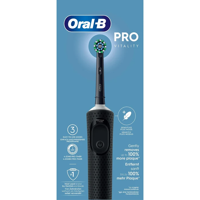 Eltandborste Vit Pro Svart Oral-B