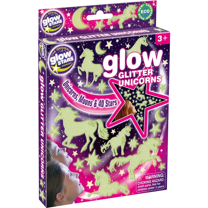 Glow Glitter Unicorns