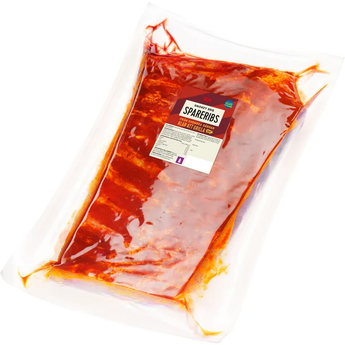 Spareribs Färsk Smokey BBQ ca 1,35g ICA