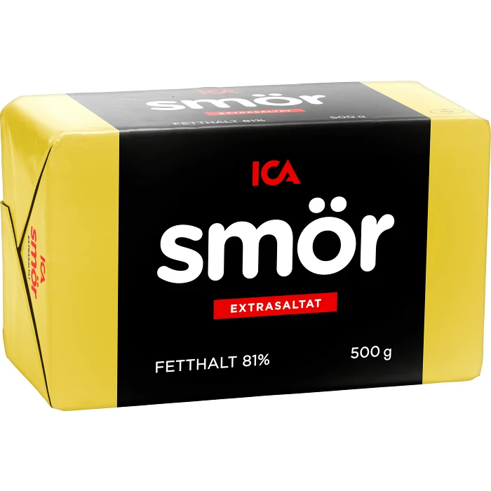 Smör Extrasaltat 81% 500g ICA