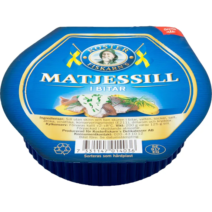 Matjessill i bitar 200g Kosterfiskarn