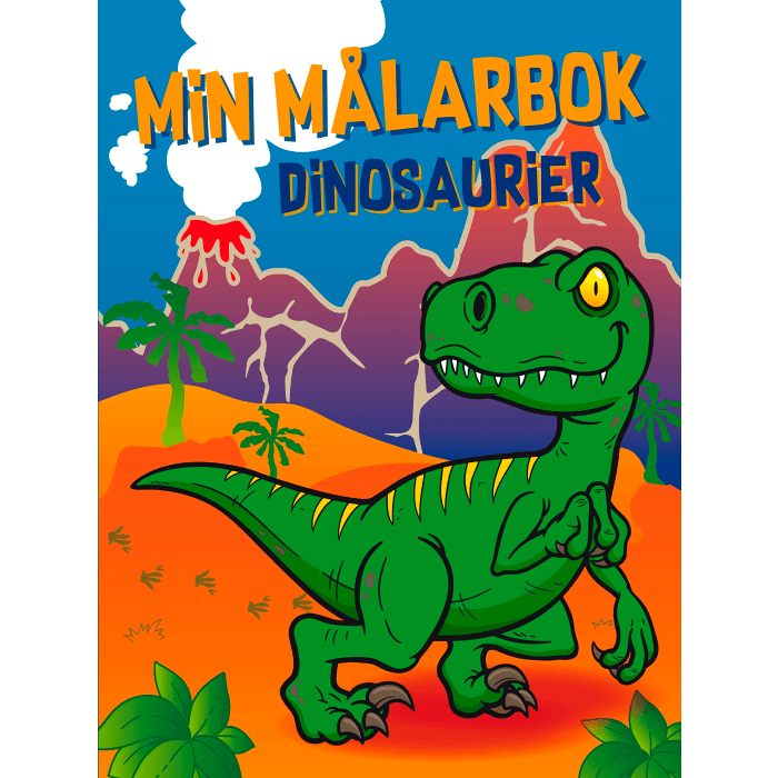 Målarbok Dinosaurier