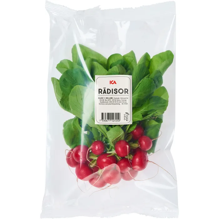 Rädisor i ask 220g Klass 1 ICA