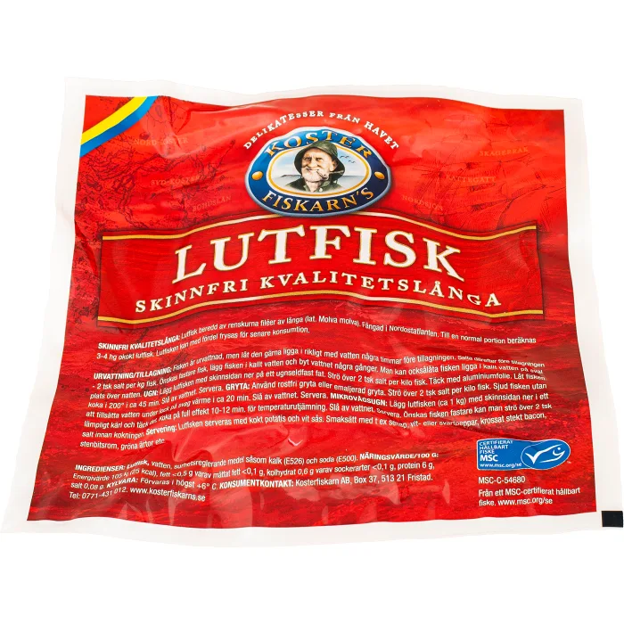 Lutfisk Skinnfri Kvalitetslånga ca1kg Kosterfiskarn´s