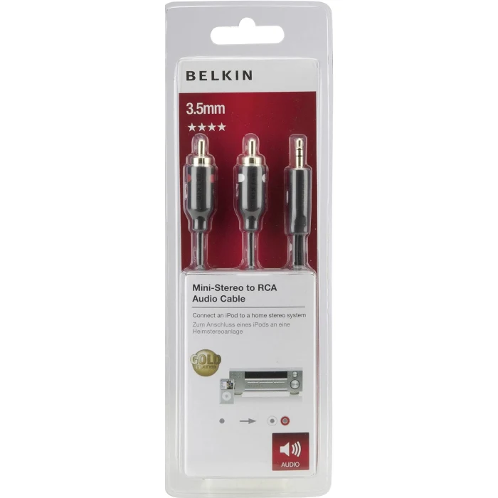 Ljudkabel RCA Guld 3,5mm Belkin