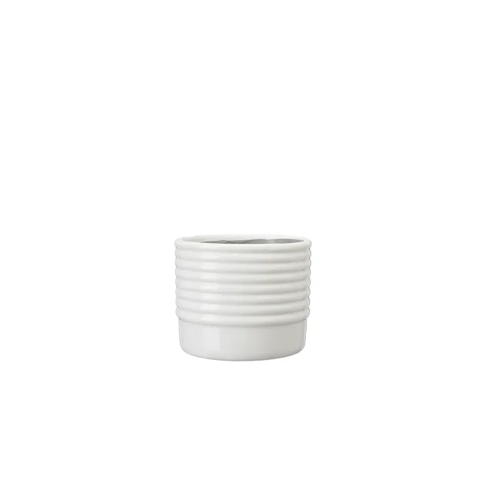Kruka rand vit mini 8cm