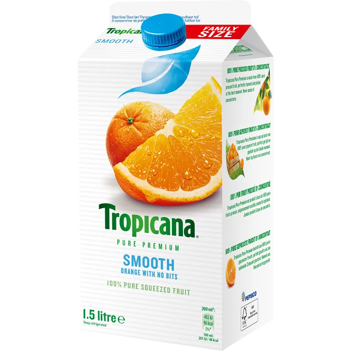 Juice Apelsin utan frukkött 1,5l Tropicana