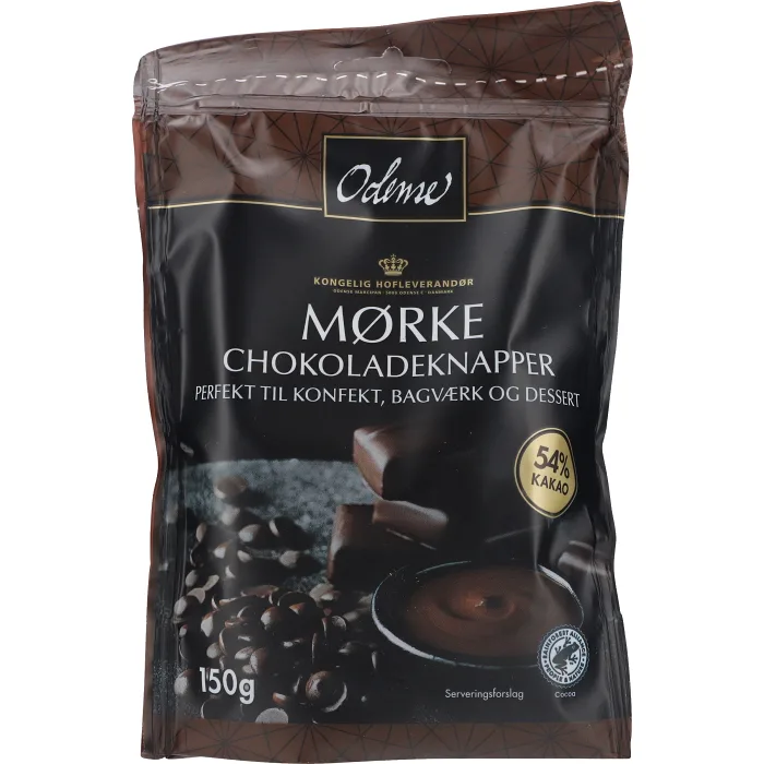 Chokladknapp Mörk 150g Odense