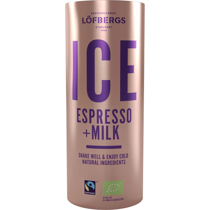 Ice Espresso & mjölk Ekologisk 230ml Löfbergs