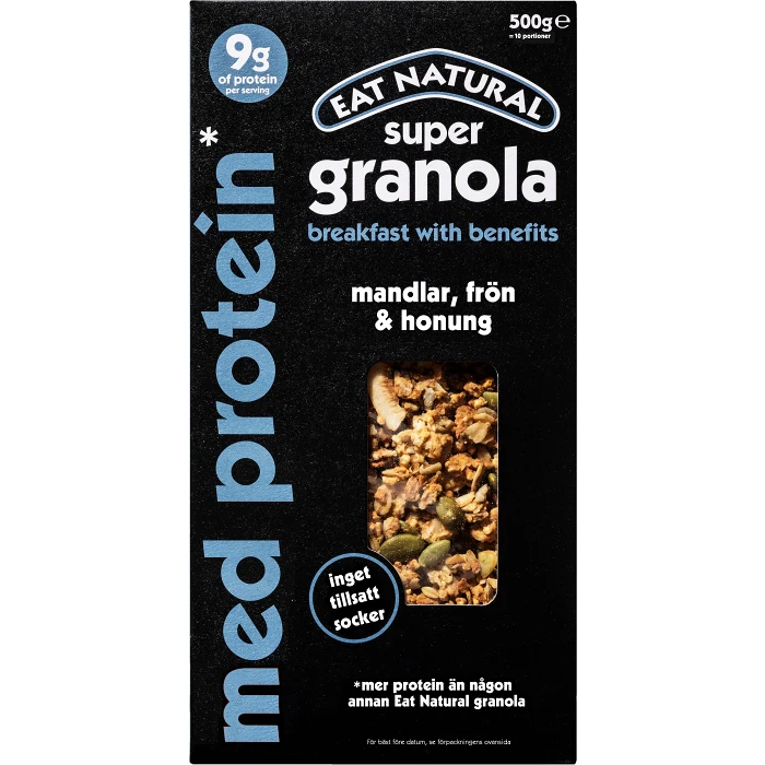 Granola Mandlar frön & honung 425g Eat Natural
