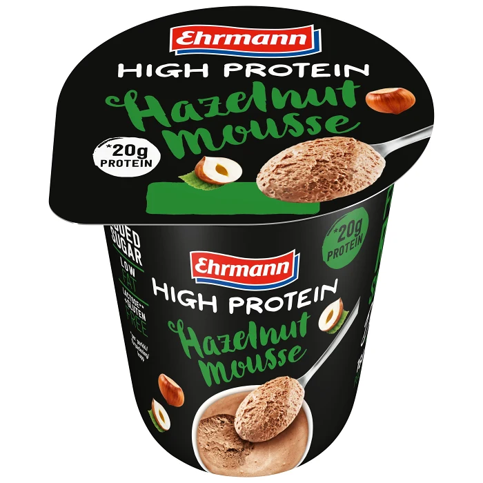 Mousse Protein Hasselnöt Laktosfri 100g Ehrmann High Protein