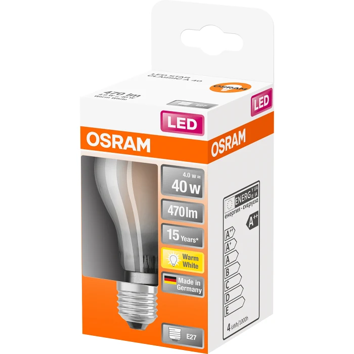 LED CL A Normal E27 40W Matt Osram