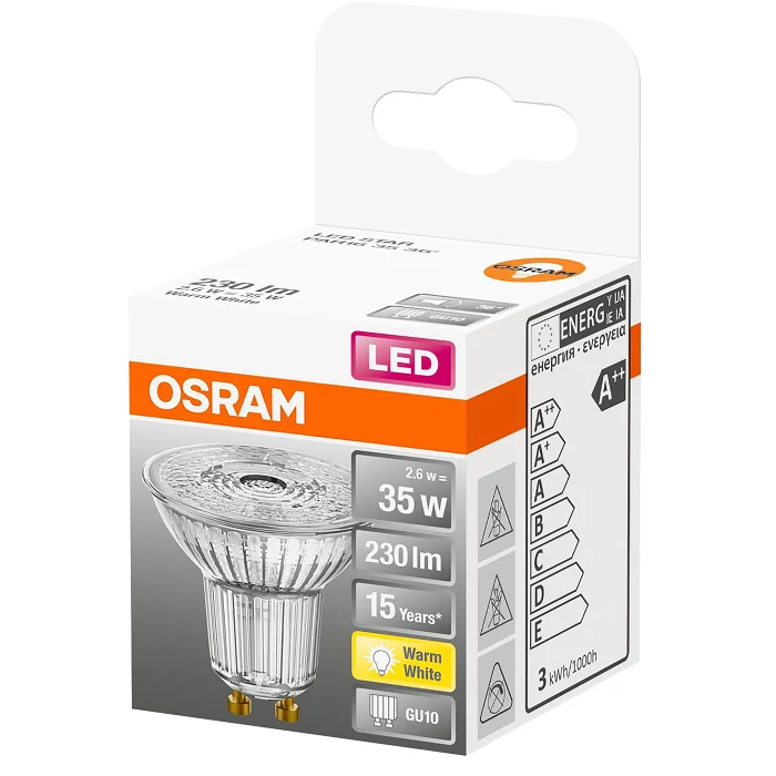 LED PAR16 35 36 GU10 1-p Osram
