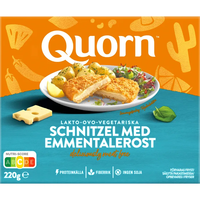 Schnitzel med Emmentalerost Fryst 220g Quorn