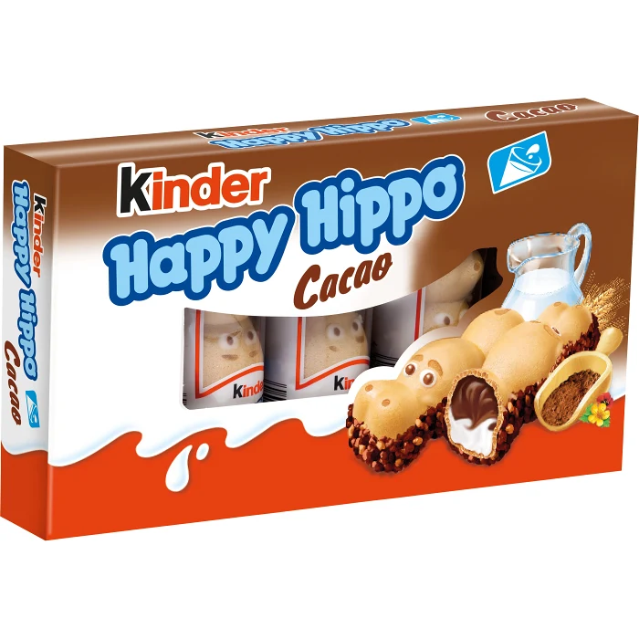 Godis Happy hippo Cacao 5-p Kinder