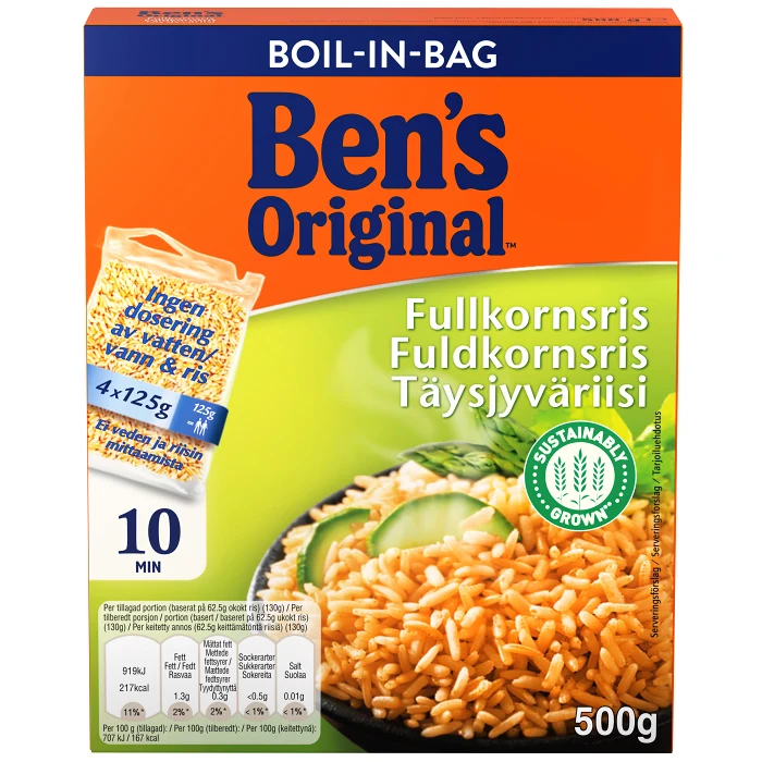 Fullkornsris Boil in bag 500g Ben´s Original