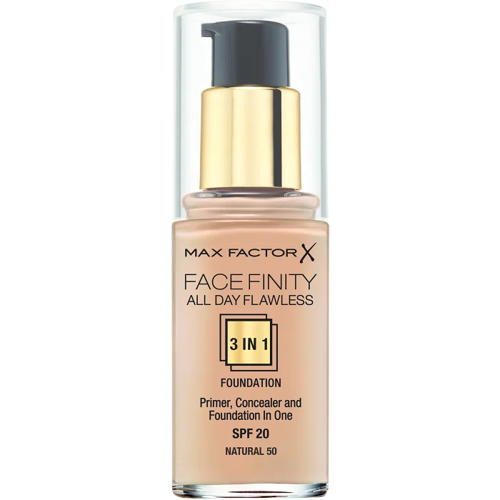 Foundation 3 in 1 Face Finity nr 50 Natural 30ml Max Factor