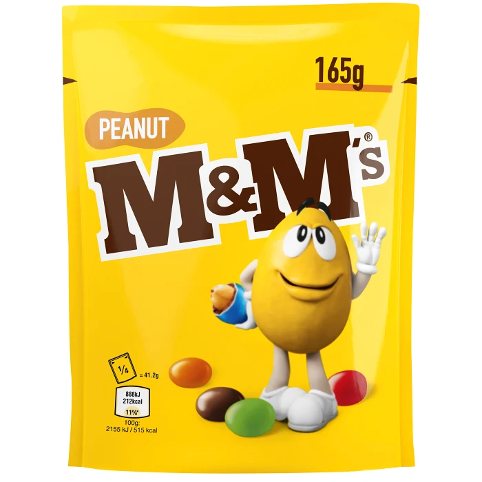 Chokladkonfekt Peanut 165g M&M