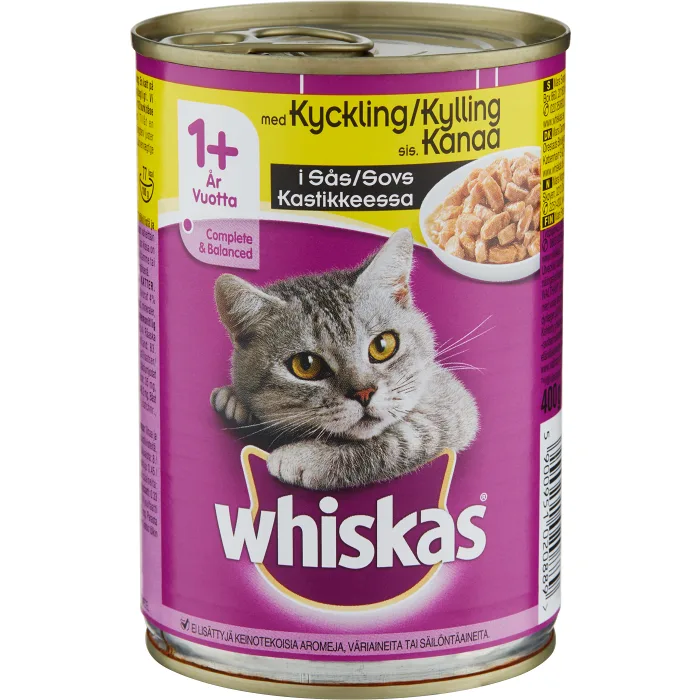 Kattmat Kyckling i sås 400g Whiskas