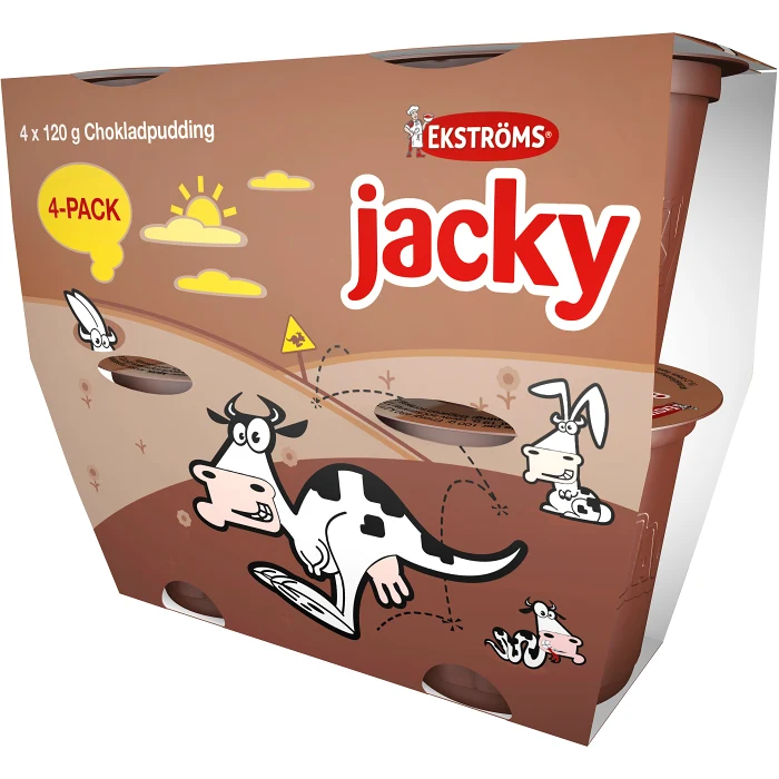 Chokladpudding Jacky 4-p 480g Ekströms