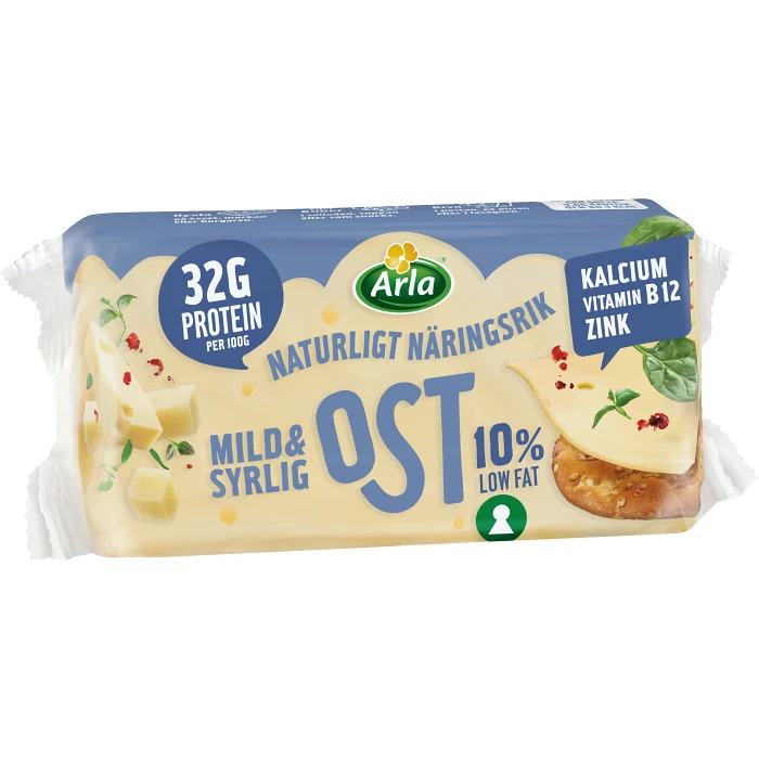 Ost Mild & Syrlig 10% 310g Arla®