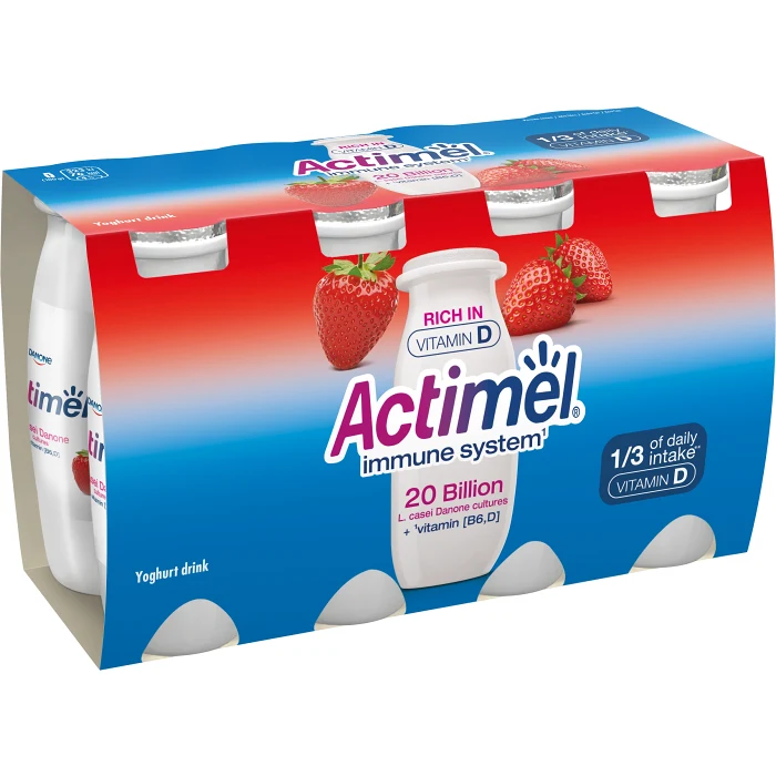 Drickyoghurt Jordgubb 1,5% 8-p 800g Actimel