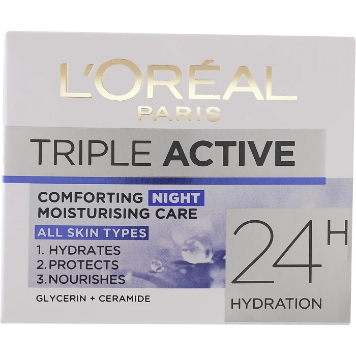 Nattkräm Triple Active 24H 50ml Loreal