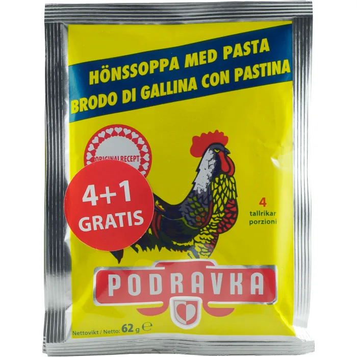 Podr BP Hönssoppa med pasta 5-p Podravka